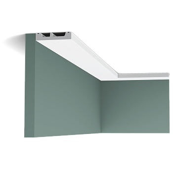 Карниз Orac Decor ДЮРОПОЛИМЕР SX157 SQUARE д 2000 x в 66 x ш 13 см